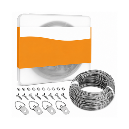 Picture Hanging Wire & D-Ring Hardware Kit